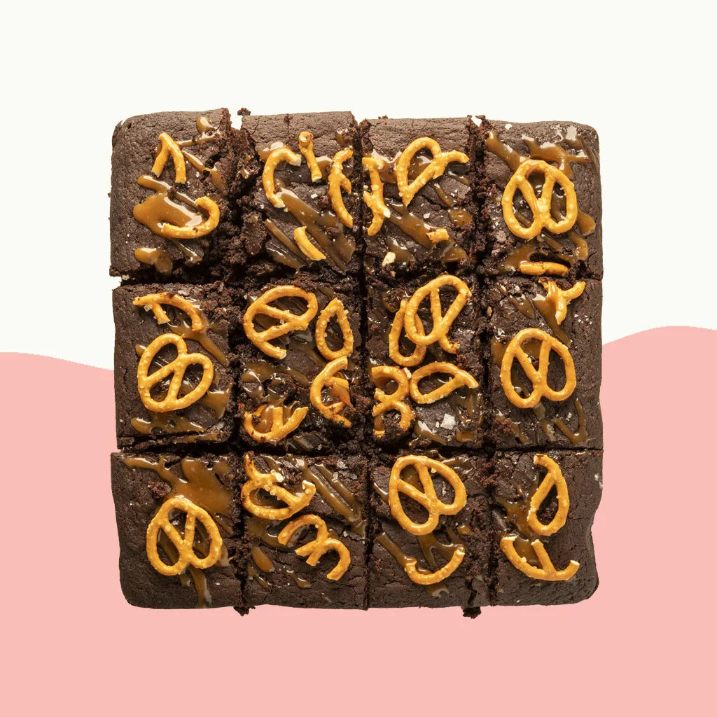 Salted Pretzel Brownie Box